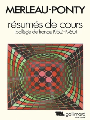 cover image of Résumés de cours. Collège de France (1952-1960)